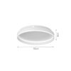 InLight Πλαφονιέρα οροφής LED 65W 3CCT από λευκό μέταλλο και ακρυλικό D:50cm (42032-White)