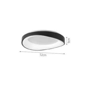 InLightΠλαφονιέρα οροφής LED 72W 3CCT (by tuya) από λευκό μέταλλο και ακρυλικό D:45cm (42033-White)