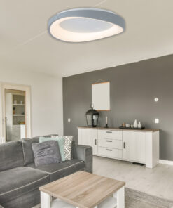 InLightΠλαφονιέρα οροφής LED 72W 3CCT (by tuya) από λευκό μέταλλο και ακρυλικό D:45cm (42033-White)