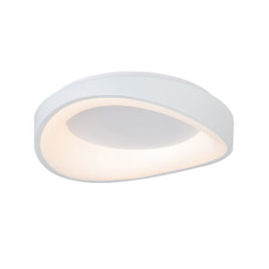 InLightΠλαφονιέρα οροφής LED 72W 3CCT (by tuya) από λευκό μέταλλο και ακρυλικό D:45cm (42033-White)