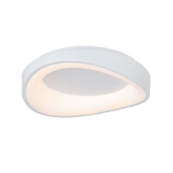 InLightΠλαφονιέρα οροφής LED 72W 3CCT (by tuya) από λευκό μέταλλο και ακρυλικό D:45cm (42033-White)