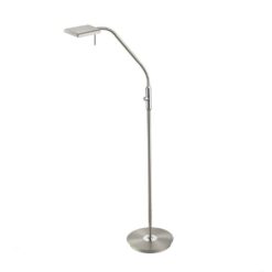 Φωτιστικό Δαπέδου Trio Lighting LED 12W Νίκελ Ματ Μεταλλικό Dimmable 1100lm 3000K 420910107