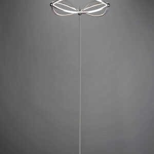 Φωτιστικό Δαπέδου Trio Lighting LED 31W  Νίκελ Ματ Μεταλλικό Dimmable 3700lm 3000K  421210107