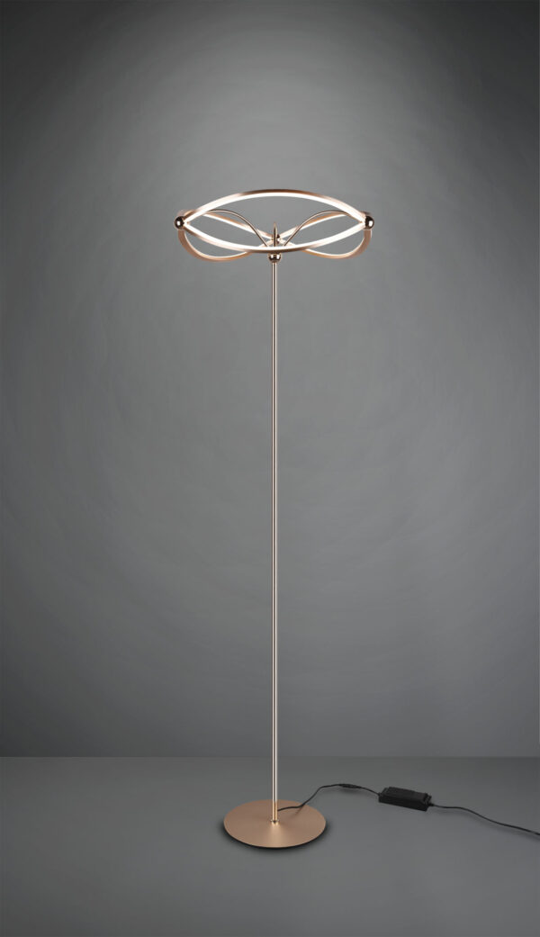 Φωτιστικό Δαπέδου Trio Lighting LED 31W  Ορείχαλκος Ματ Μεταλλικό Dimmable 3700lm 3000K  421210108