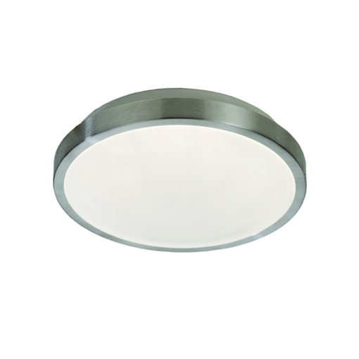 InLight Πλαφονιέρα οροφής LED 12W 4000K από ασημί ματ ακρυλικό D:30cm (42159-Γ-Ασημί Ματ)