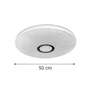 InLight Πλαφονιέρα οροφής LED 32W 4000K από λευκό ακρυλικό D:50cm (42161-Α-Λευκό)