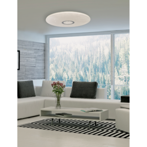 InLight Πλαφονιέρα οροφής LED 24W 4000K από λευκό ακρυλικό D:40cm (42161-Β-Λευκό)