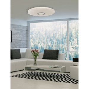 InLight Πλαφονιέρα οροφής LED 32W 4000K από λευκό ακρυλικό D:50cm (42161-Α-Λευκό)