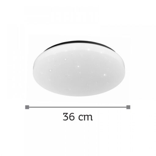 InLight Πλαφονιέρα οροφής LED 24W 4000K από λευκό ακρυλικό D:36cm (42162-Γ-Λευκό)