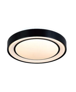 InLight Πλαφονιέρα οροφής από μαύρο μέταλλο και ακρυλικό (42179-Β)