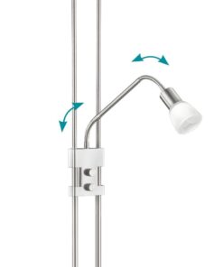 Φωτιστικό Δαπέδου Trio Lighting LED 4,5W Νίκελ Ματ Μεταλλικό Dimmable 450lm 3000K 421910207