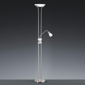 Φωτιστικό Δαπέδου Trio Lighting LED 4,5W  Νίκελ Ματ Μεταλλικό Dimmable 450lm 3000K  421910207
