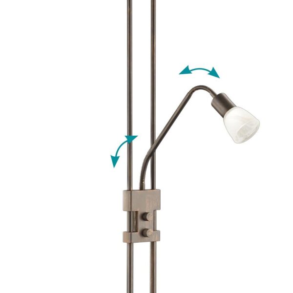 Φωτιστικό Δαπέδου Trio Lighting LED 4,5W  Σκουριά Αντικέ Μεταλλικό Dimmable 450lm 3000K  421910228