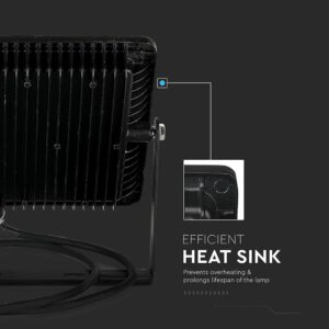 LED Προβολέας 300W V-TAC PRO Samsung Chip Μαύρος 100° 24800lm Αδιάβροχος IP65 Φυσικό 4000K – 21422