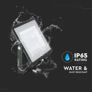 LED Προβολέας 300W V-TAC PRO Samsung Chip Μαύρος 100° 24800lm Αδιάβροχος IP65 Φυσικό 4000K – 21422