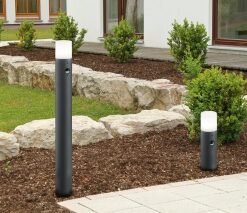Κολωνάκι Trio Lighting E27 Ανθρακί Αλουμίνιο IP44 422260142