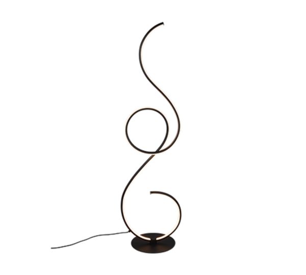 Φωτιστικό Δαπέδου Trio Lighting  LED 23W Μαύρο Ματ Μεταλλικό Dimmable 2700lm  2700+4000+6000K – 423410132