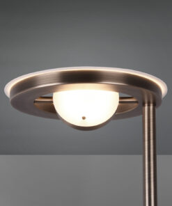 Φωτιστικό Δαπέδου Trio Lighting LED 32W Αντικέ Ορείχαλκος Μεταλλικό Dimmable 4000lm 2700 + 4000K 424210304