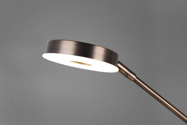 Φωτιστικό Δαπέδου Trio Lighting LED 32W  Αντικέ Ορείχαλκος Μεταλλικό Dimmable 4000lm 2700 + 4000K  424210304