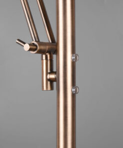 Φωτιστικό Δαπέδου Trio Lighting LED 32W Αντικέ Ορείχαλκος Μεταλλικό Dimmable 4000lm 2700 + 4000K 424210304