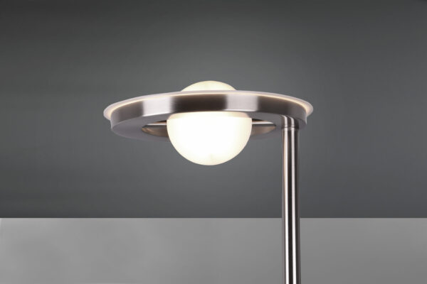Φωτιστικό Δαπέδου Trio Lighting LED 32W  Νίκελ Ματ Μεταλλικό Dimmable 4000lm 2700 + 4000K  424210307