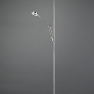 Φωτιστικό Δαπέδου Trio Lighting LED 32W  Νίκελ Ματ Μεταλλικό Dimmable 4000lm 2700 + 4000K  424210307