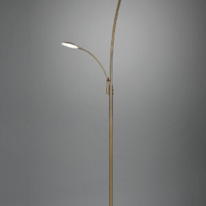 Φωτιστικό Δαπέδου Trio Lighting GRANBY  LED, 29W · 3400lm, 2700+3200+4000K Παλιός Ορείχαλκος Μεταλλικό, Λειτουργία μνήμης, Ξεχωριστή Λειτουργία, Step Dimmable – 424310204