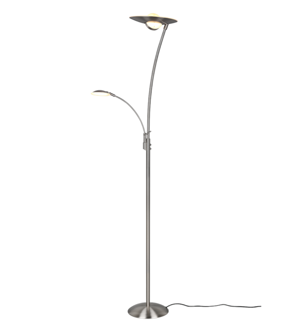 Φωτιστικό Δαπέδου Trio Lighting GRANBY   LED, 29W · 1x 3400lm, 2700+3200+4000K Νίκελ Ματ Μεταλλικό   - 424310207