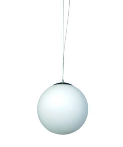 InLight Κρεμαστό φωτιστικό από λευκή οπαλίνα 1XE27 D:25cm (4253-Δ)