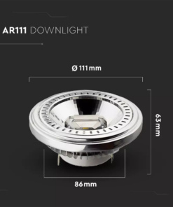Λάμπα LED Spot G53 AR111 COB 15W 40° V-TAC Ψυχρό Λευκό 6400K – 214255