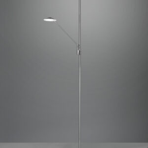 Φωτιστικό Δαπέδου Trio Lighting BRANTFORD  LED, 30W · 3500lm, 2700+3200+4000K Νίκελ Ματ Μεταλλικό, Step Dimmable, Λειτουργία μνήμης, Ξεχωριστή χρήση – 425610207