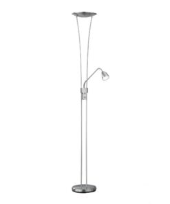 Φωτιστικό Δαπέδου Trio Lighting LED 20W Νίκελ Ματ Μεταλλικό Dimmable 2000lm 3000K 426410207