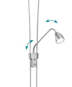 Φωτιστικό Δαπέδου Trio Lighting LED 20W Νίκελ Ματ Μεταλλικό Dimmable 2000lm 3000K 426410207