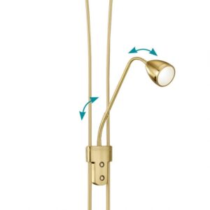 Φωτιστικό Δαπέδου Trio Lighting LED 20W  Ορείχαλκος Ματ Μεταλλικό  Dimmable 2000lm 3000K  426410208