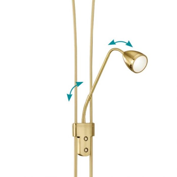 Φωτιστικό Δαπέδου Trio Lighting LED 20W  Ορείχαλκος Ματ Μεταλλικό  Dimmable 2000lm 3000K  426410208