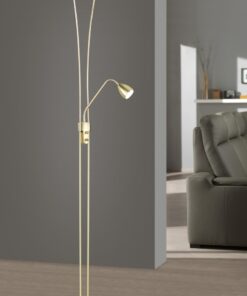 Φωτιστικό Δαπέδου Trio Lighting LED 20W Ορείχαλκος Ματ Μεταλλικό Dimmable 2000lm 3000K 426410208