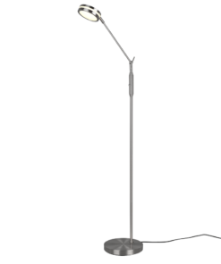 Φωτιστικό Δαπέδου Trio Lighting FRANKLIN LED, 6,5W · 650lm, 2700+3200+4000K Νίκελ Ματ Μεταλλικό, Λειτουργία μνήμης, Dimmer αισθητήρα – 426510107