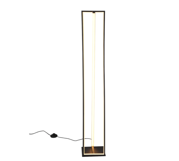 Φωτιστικό Δαπέδου Trio Lighting  LED 26W Μαύρο Ματ Μεταλλικό Dimmable 2950lm  2300+3000+4000K – 426810132