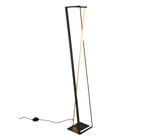 Φωτιστικό Δαπέδου Trio Lighting  LED 26W Μαύρο Ματ Μεταλλικό Dimmable 2950lm  2300+3000+4000K – 426810132