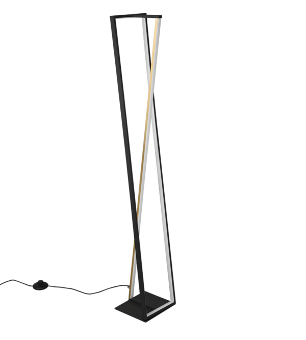 Φωτιστικό Δαπέδου Trio Lighting  LED 26W Μαύρο Ματ Μεταλλικό Dimmable 2950lm  2300+3000+4000K – 426810132