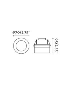 Faro Barcelona EBBA Φωτιστικό Οροφής, Λευκού Χρώματος LED 4W 3000K IP44 – 42919