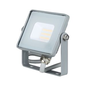 LED Προβολέας 10W V-TAC Samsung Chip Γκρι Αδιάβροχος IP65 Ψυχρό Λευκό 6400K – 432