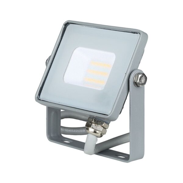 LED Προβολέας 10W V-TAC Samsung Chip Γκρι Αδιάβροχος IP65 Ψυχρό Λευκό 6400K – 432