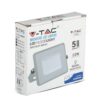 LED Προβολέας 10W V-TAC Samsung Chip Γκρι Αδιάβροχος IP65 Ψυχρό Λευκό 6400K – 432