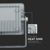 LED Προβολέας 10W V-TAC Samsung Chip Γκρι Αδιάβροχος IP65 Ψυχρό Λευκό 6400K – 432