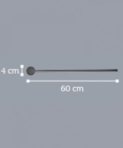 InLight Επιτοίχιο φωτιστικό LED 7W 3000K από χρώμιο μέταλλο D:60cm (43015-CH)