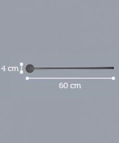 InLight Επιτοίχιο φωτιστικό LED 7W 3000K από χρυσαφί μέταλλο D:60cm (43015-GL)