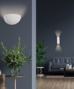 InLight Επιτοίχιο φωτιστικό λευκό από γύψο 2XGU10 D:16cm (43033)