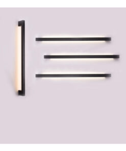 Inlight Επιτοίχιο φωτιστικό LED 14W 3CCT από μαύρο μέταλλο (43042-BL)