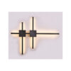 Inlight Επιτοίχιο φωτιστικό LED 21W 3CCT από μαύρο μέταλλο (43048-BL)